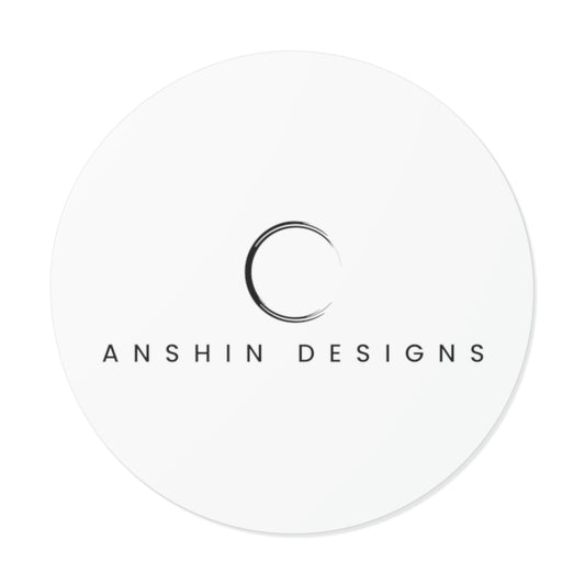 Anshin Design logo, Round Vinyl Stickers