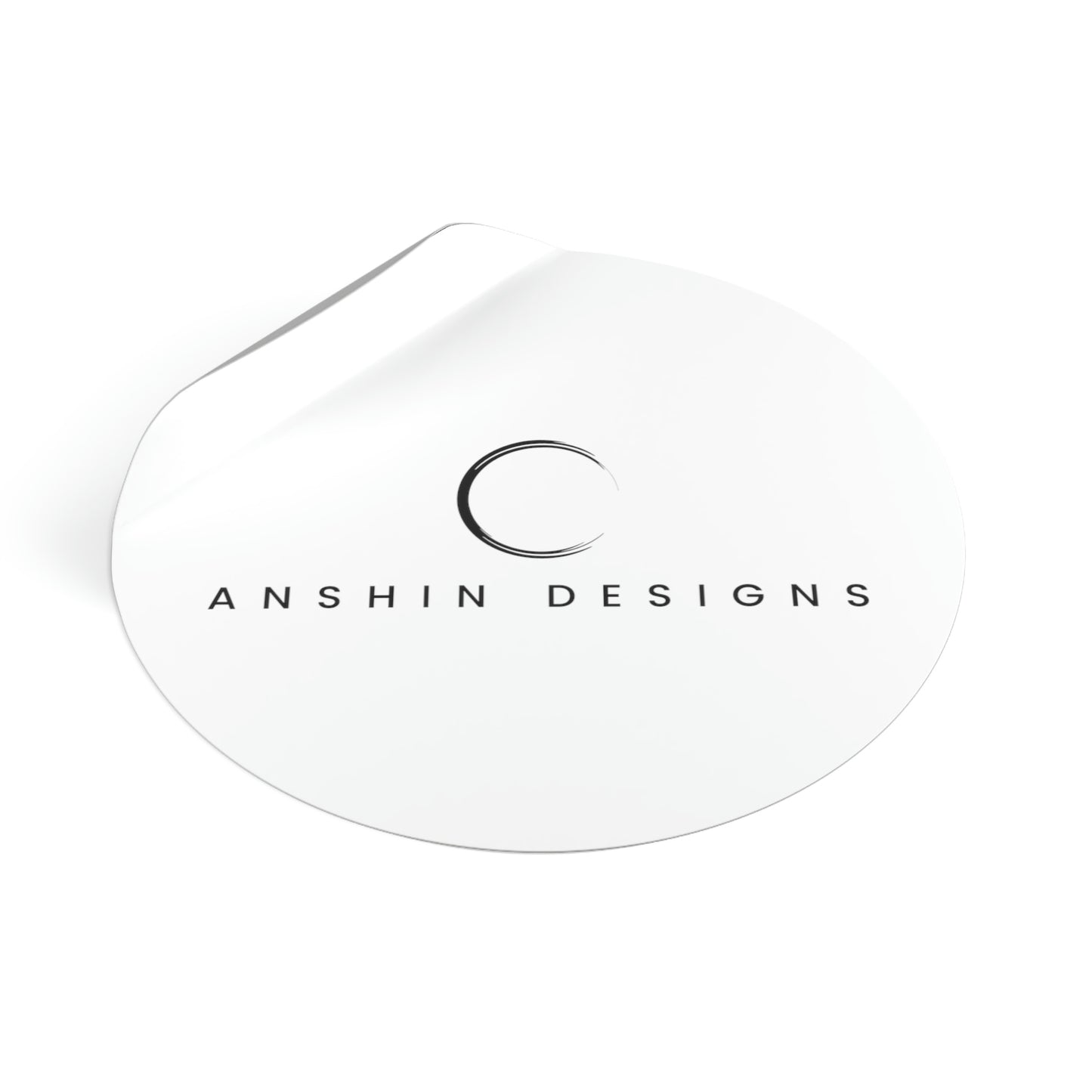 Anshin Design logo, Round Vinyl Stickers