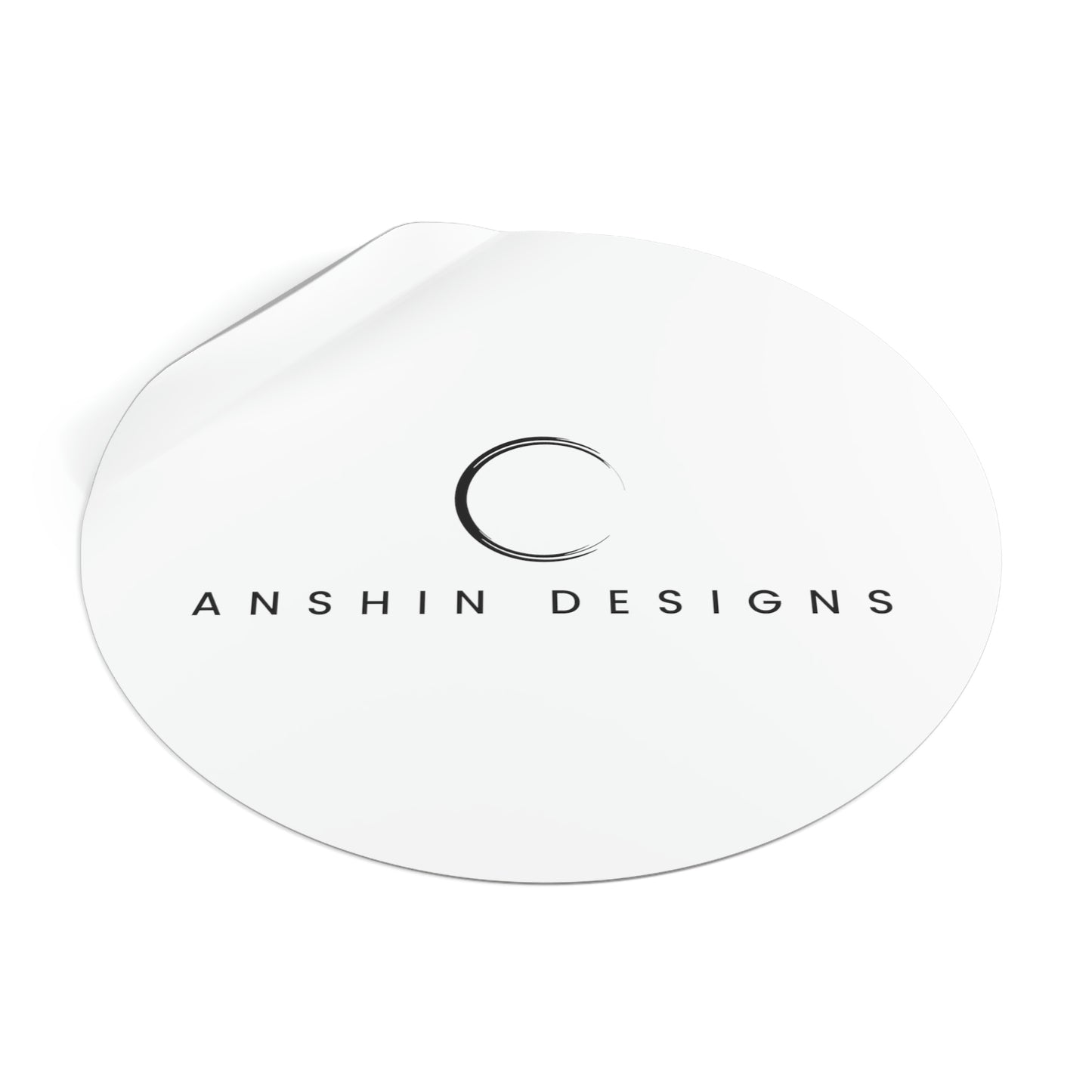 Anshin Design logo, Round Vinyl Stickers