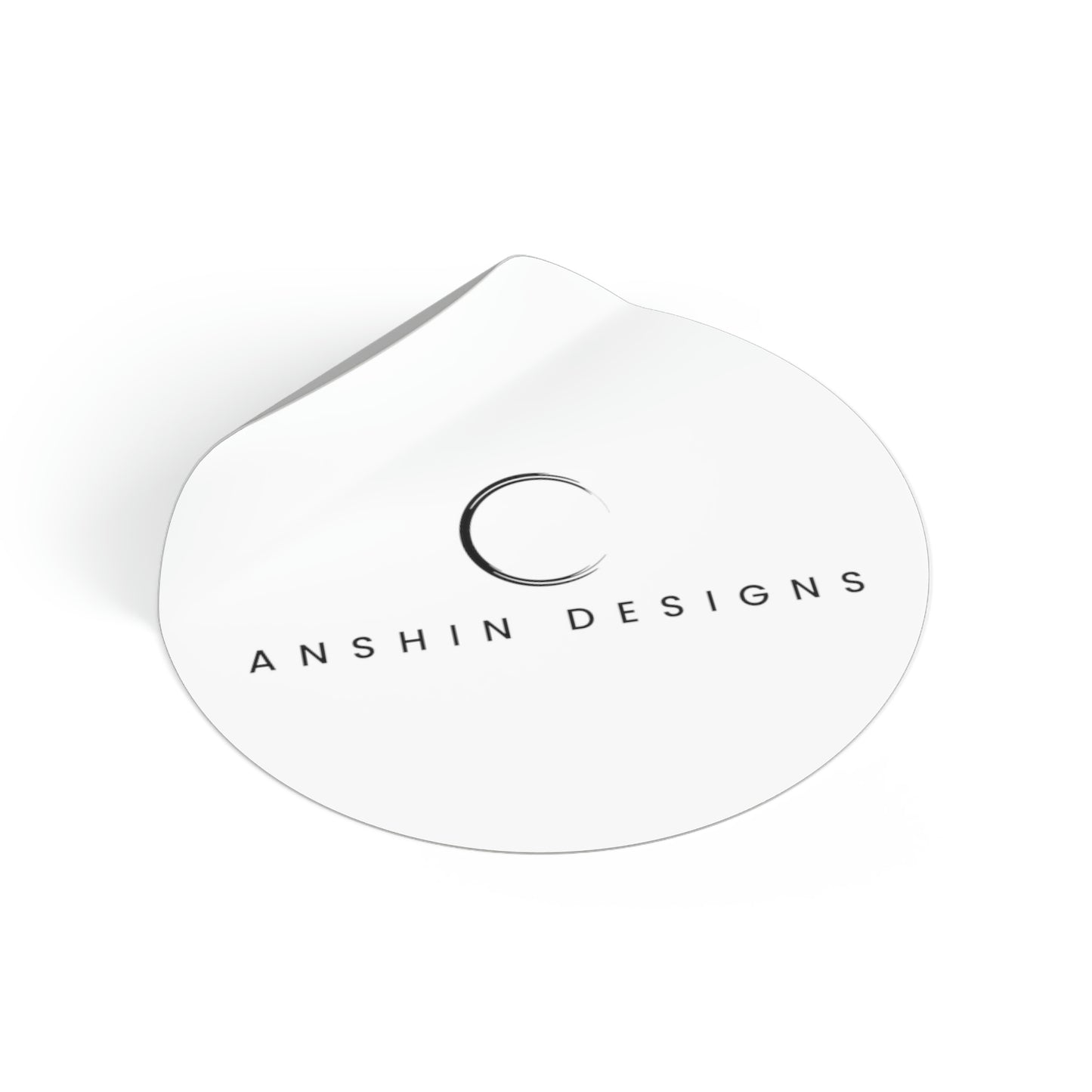 Anshin Design logo, Round Vinyl Stickers